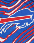 Zubaz Buffalo Bills Royal, Red & White Zebra Pants