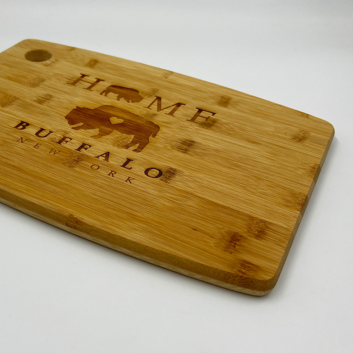 Home Buffalo Small Bamboo Cutting Board With Handle