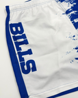 Buffalo Bills White & Blue Distressed Swim Trunks