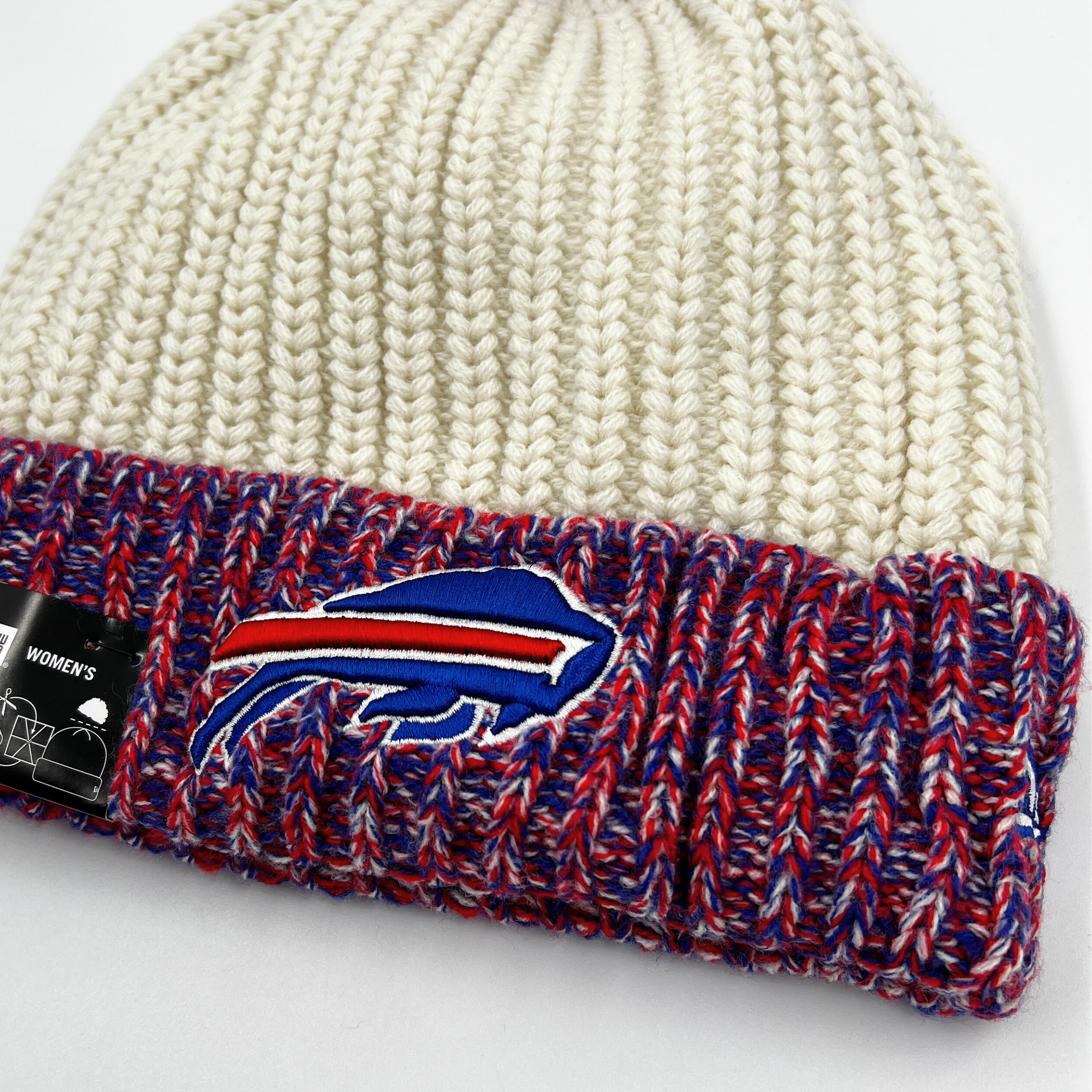 Women&#39;s New Era Buffalo Bills Primary Logo With Team Colors Knit Hat