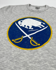 '47 Brand Buffalo Sabres Gray With Classic Logo Short Sleeve Shirt