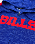 Women's New Era Bills Royal Space Dye Zip-Up Hoodie
