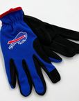 Buffalo Bills Royal & Black Flex Work Gloves - Final Sale