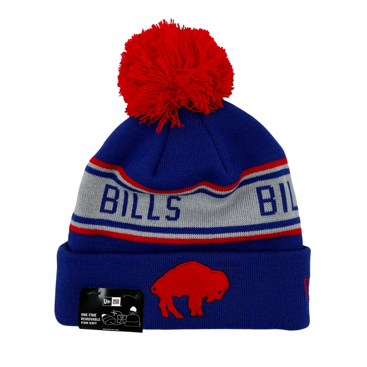 Buffalo Bills New Era Knit Cap, New Blue/Red