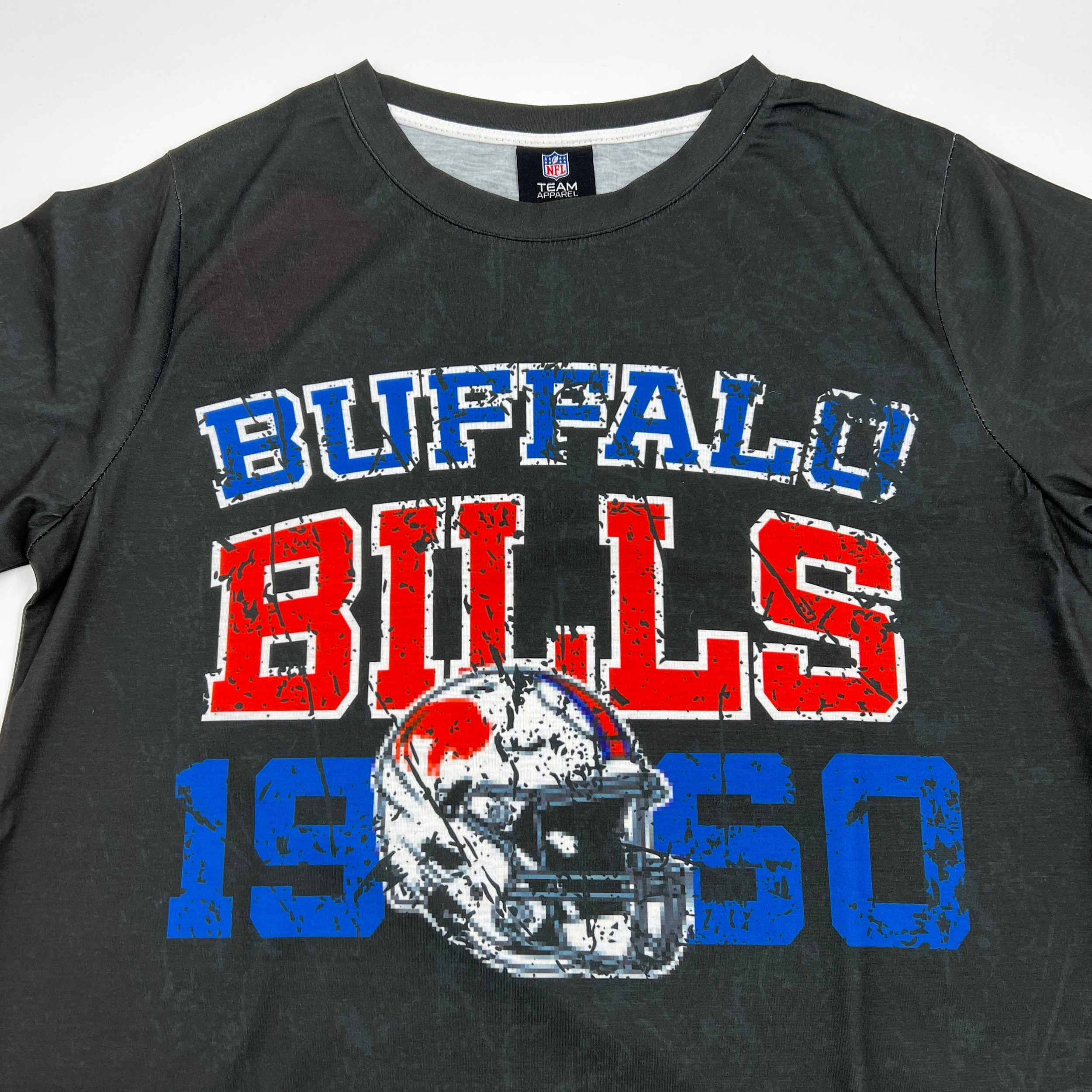 Buffalo Bills Wordmark Vintage Design Black T-Shirt | The BFLO Store