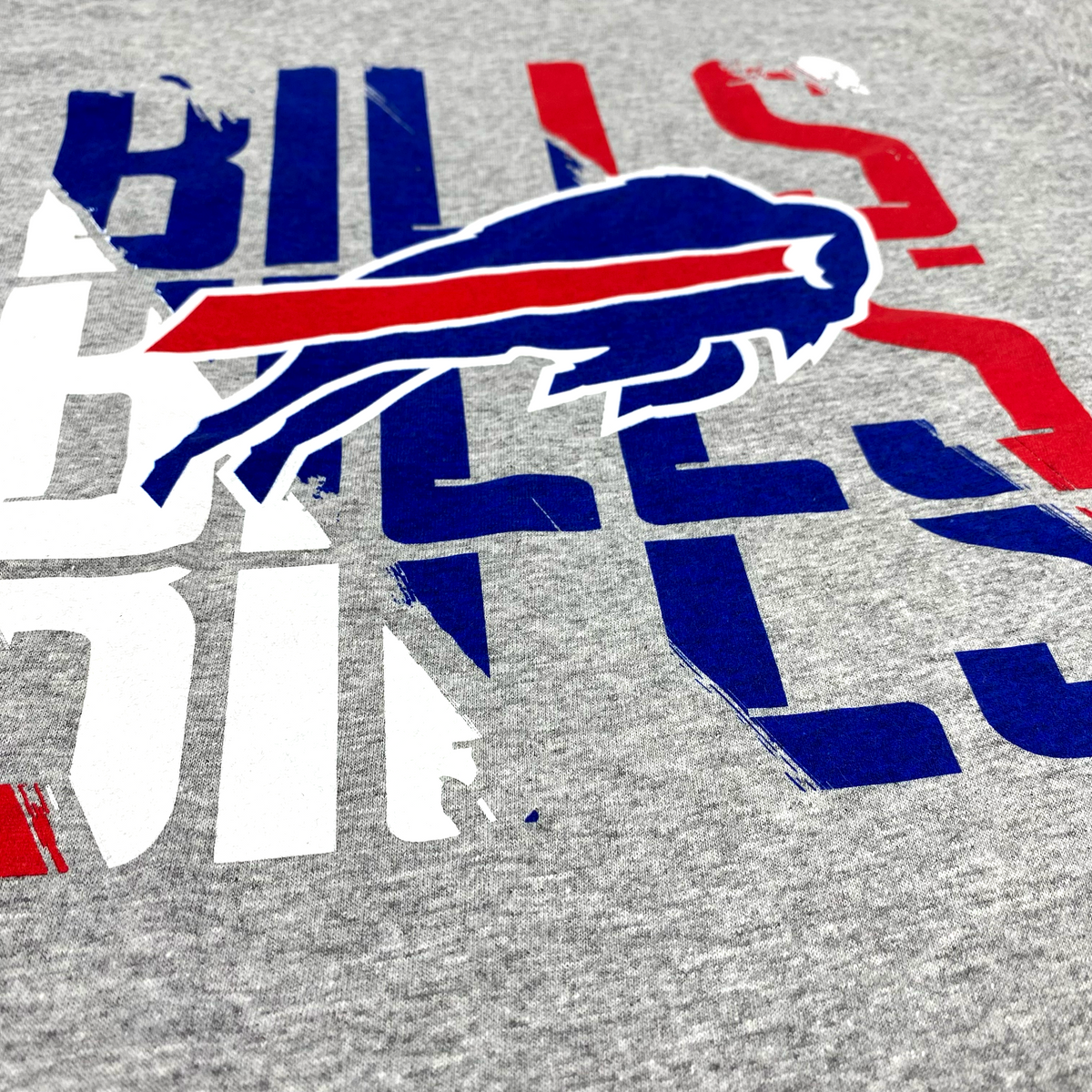 Youth Buffalo Bills Savage Stripes Heather Gray Shirt