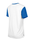 Women's New Era Bills Royal & White Short Sleeve Shirt
