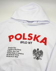 Polska BFLO NY White Oversized Hoodie
