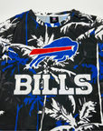 Buffalo Bills Floral Palm Rash Guard Short Sleeve Shirt