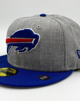 New Era Buffalo Bills Primary Logo Heather Gray Fitted Hat