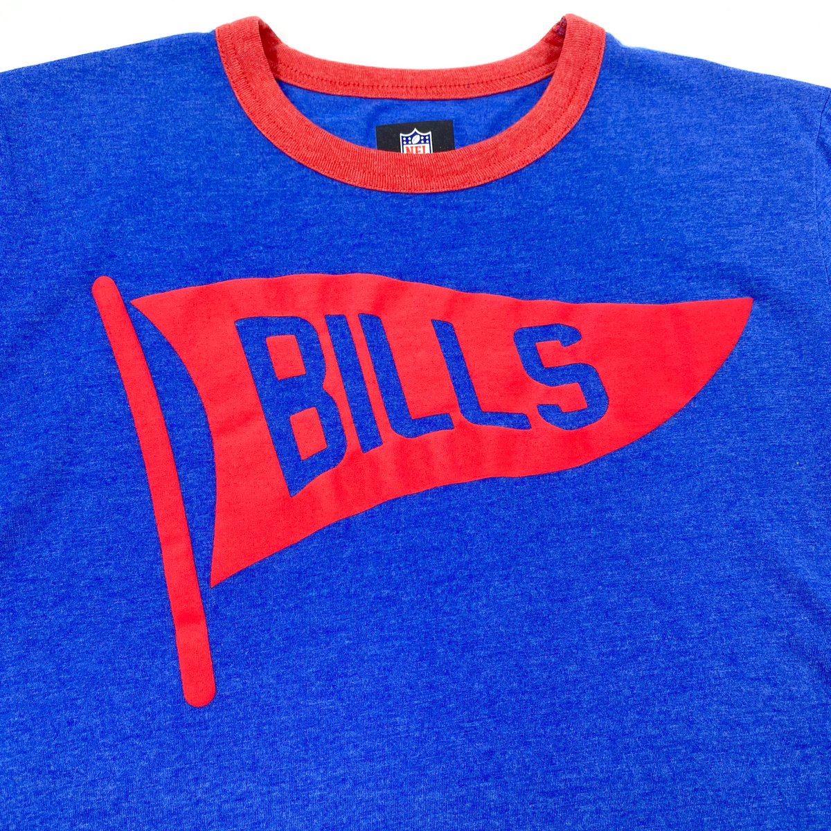 New Era Buffalo Bills Blue Golf Short Sleeve Shirt