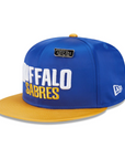 New Era 59FIFTY Buffalo Sabres Royal & Gold Satin Fitted Hat