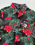 Buffalo Sabres Floral Hibiscus Alternate Logo Button Up