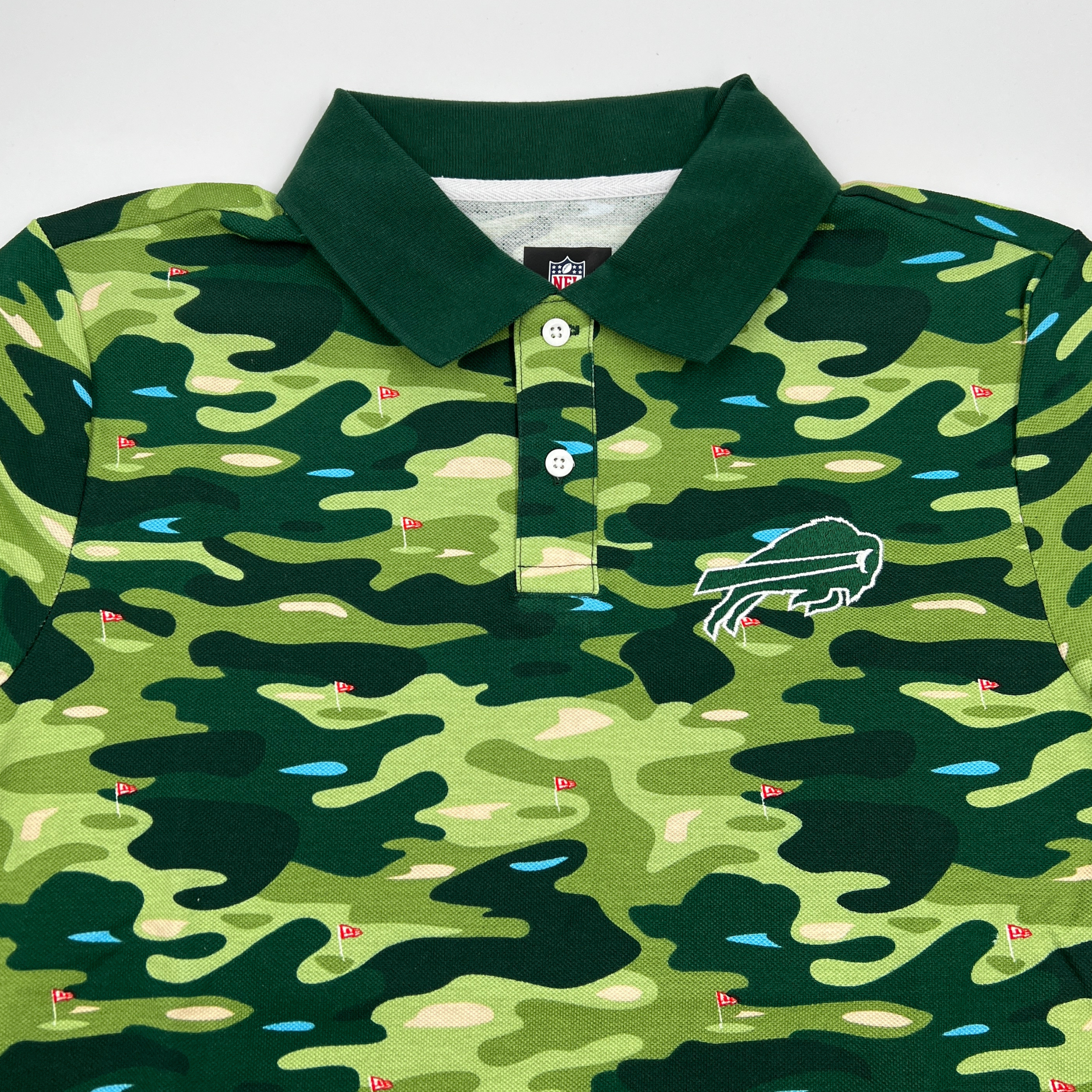 New Era Buffalo Bills Green Golf Polo | The BFLO Store