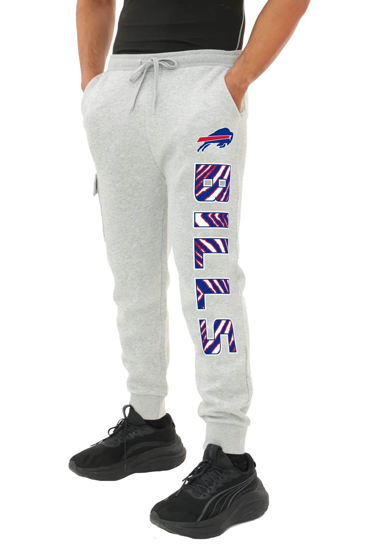 Zubaz Buffalo Bills Gray 90s Team Cargo Joggers | The BFLO Store