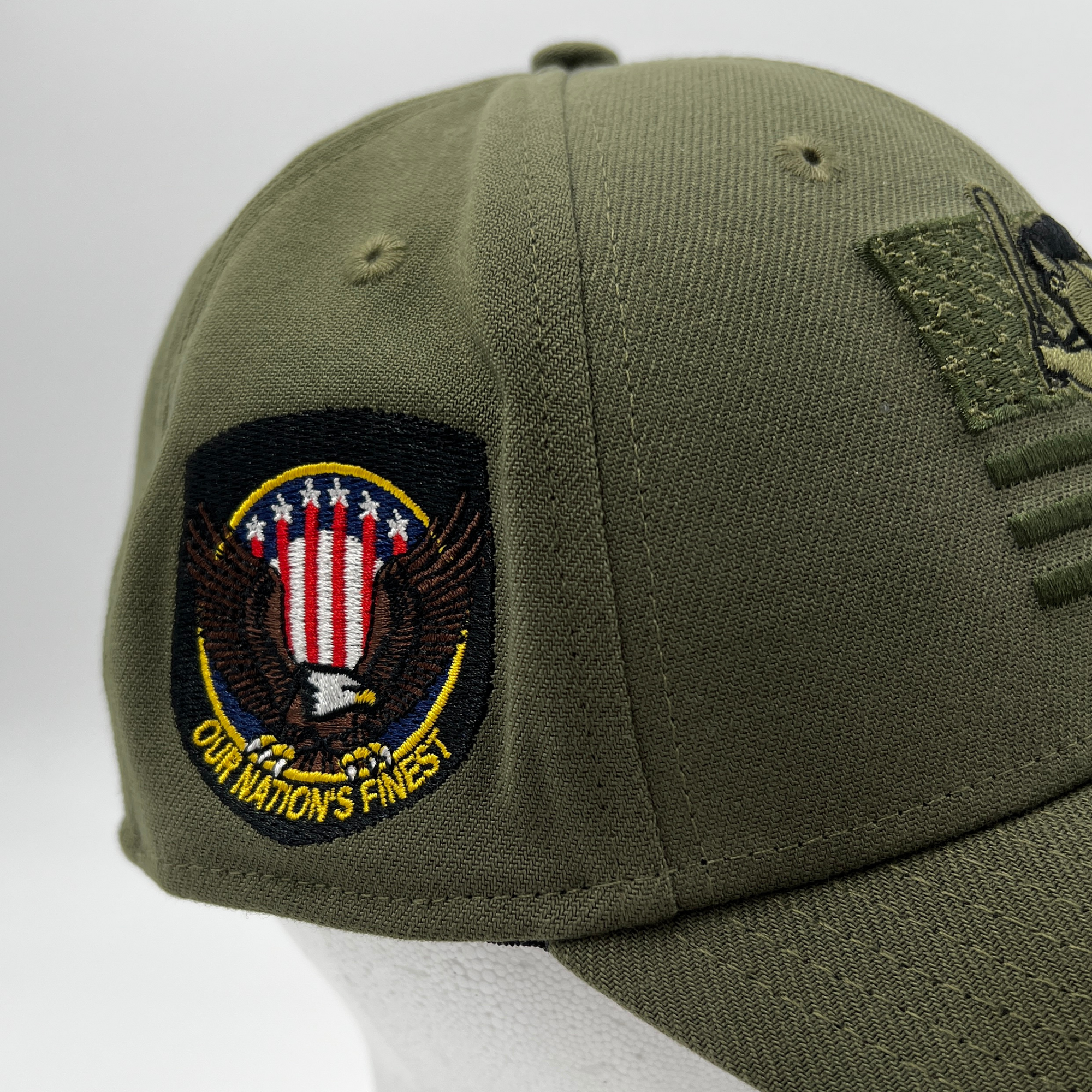 New Era Bisons Armed Forces Military Green Stretch Fit Hat
