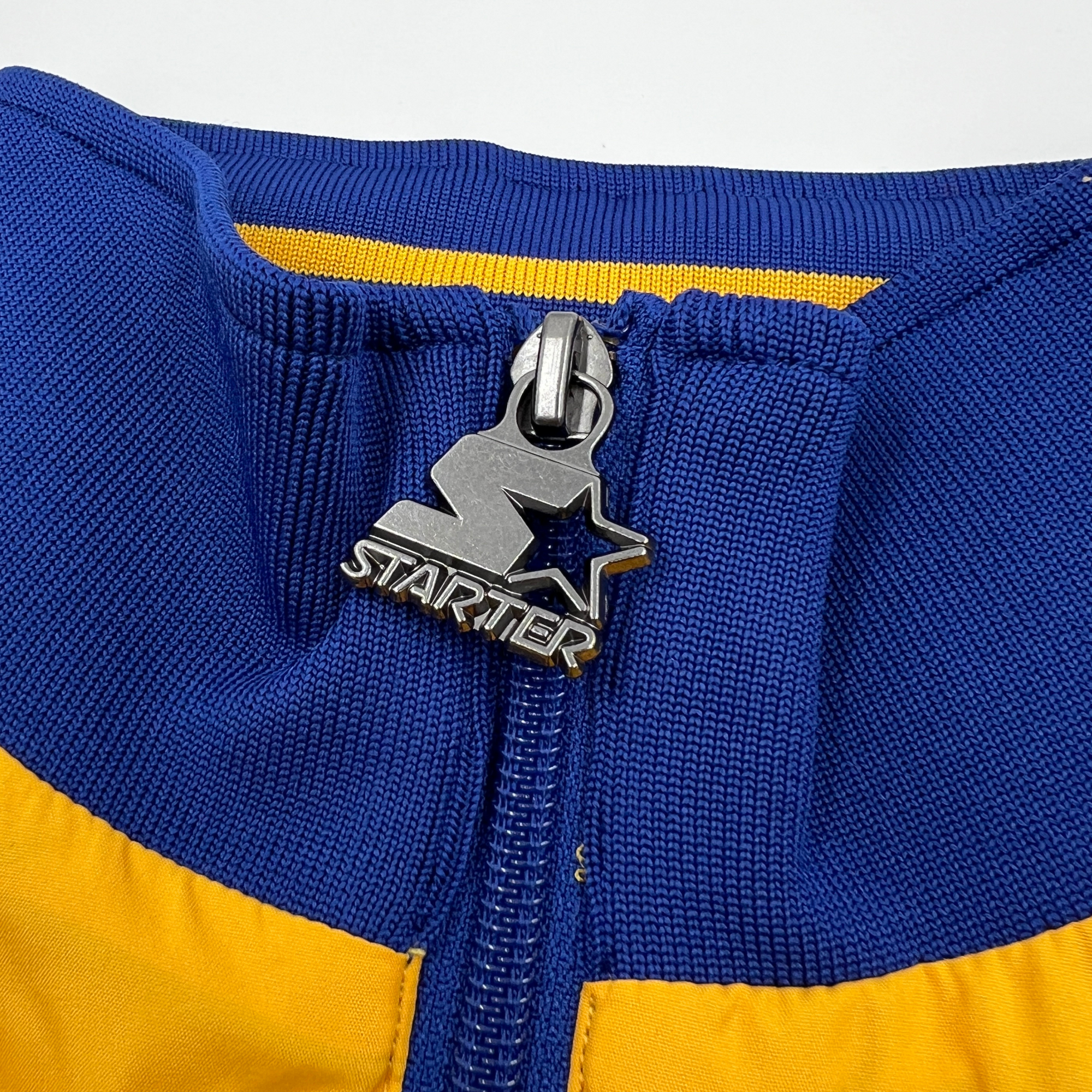Women&#39;s Buffalo Sabres Royal &amp; Gold Quarter Zip Starter Jacket