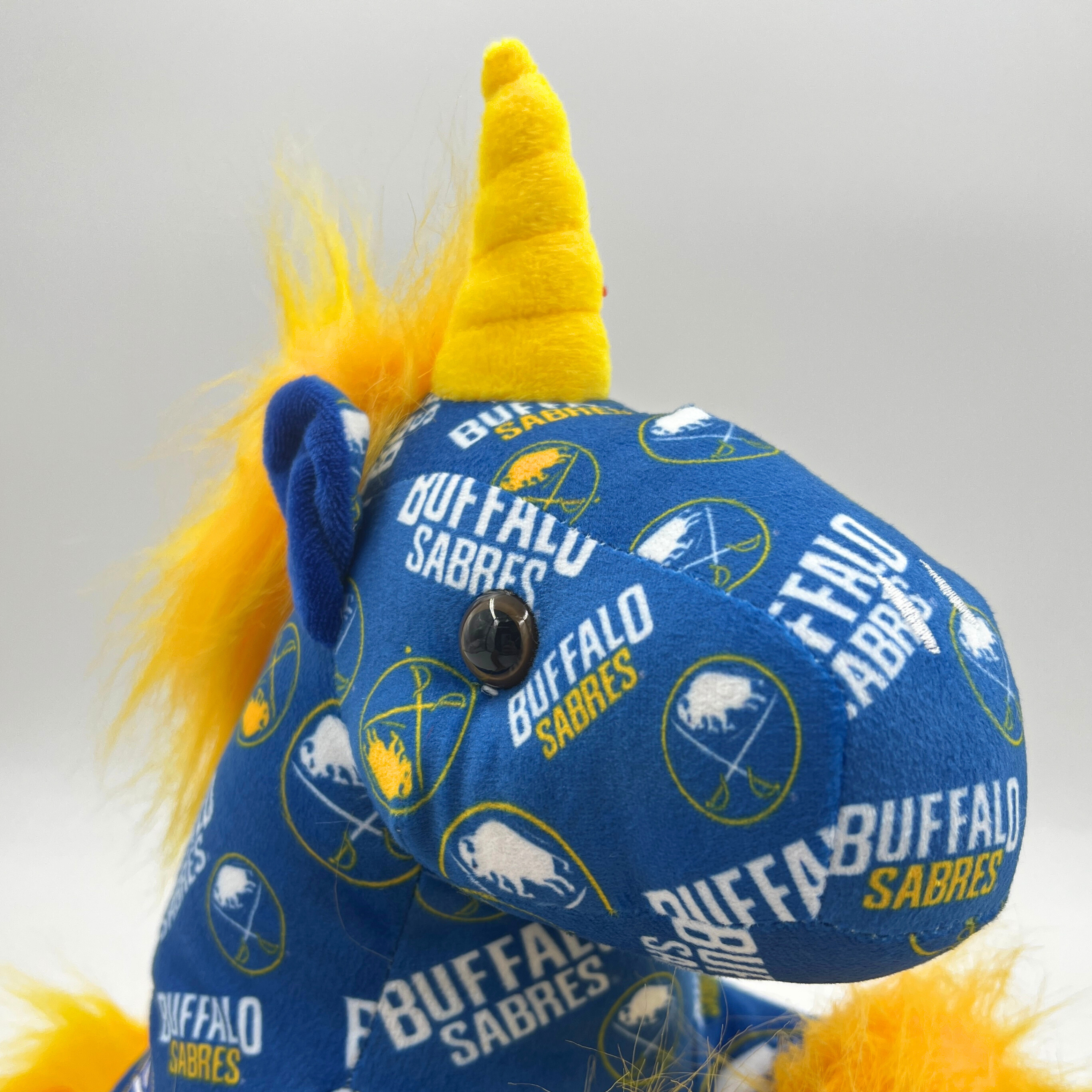 Buffalo Sabres Royal & Gold Unicorn Stuffed Animal | The BFLO Store
