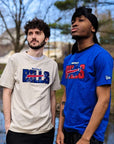 BIG & TALL SIZES New Era Buffalo Bills Stone Color 2023 Official NFL Draft Short Sleeve Shirt