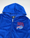 Women's Buffalo Bills Velour Cropped Zip-Up