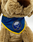Buffalo Sabres Puppy With Royal & Gold Bandana Stuffed Animal