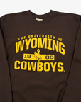 University Of Wyoming Cowboys 1886 Brown Crewneck