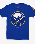 Mitchell & Ness Buffalo Sabres Primary Logo Royal T-Shirt