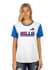 Women's New Era Bills Royal & White Short Sleeve Shirt