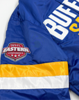 Buffalo Sabres Royal Satin Varsity Snap Up Starter Jacket