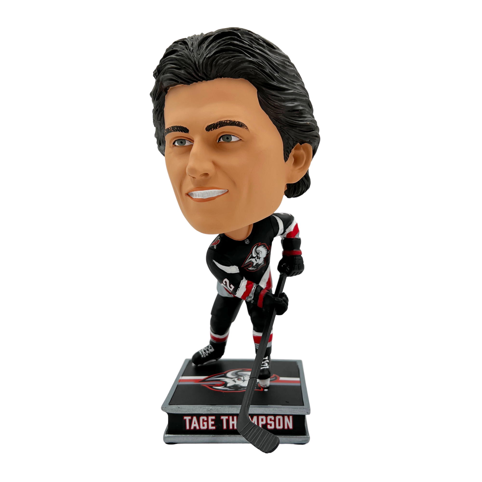 Buffalo Sabres Tage Thompson Black &amp; Red Jersey Big Heads Bobble Head