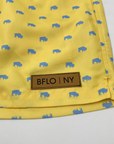 Sunlight Yellow BFLO Men's Swim Trunks