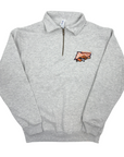 Buffalo Bandits Ash Gray Quarter Zip Pullover