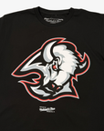 Mitchell & Ness Buffalo Sabres Alternate Logo Black T-Shirt