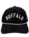 Black White Black Performance Rope "Buffalo" Hat