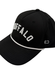 Black White Black Performance Rope "Buffalo" Hat