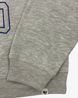 Sabres Heather Grey Royal & Gold Logo Mockneck Sweater