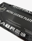 Black Buffalo Sabres License Plate Frame