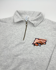 Buffalo Bandits Ash Gray Quarter Zip Pullover