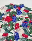 Buffalo Bills Primary Logo Floral Hibiscus Button Up