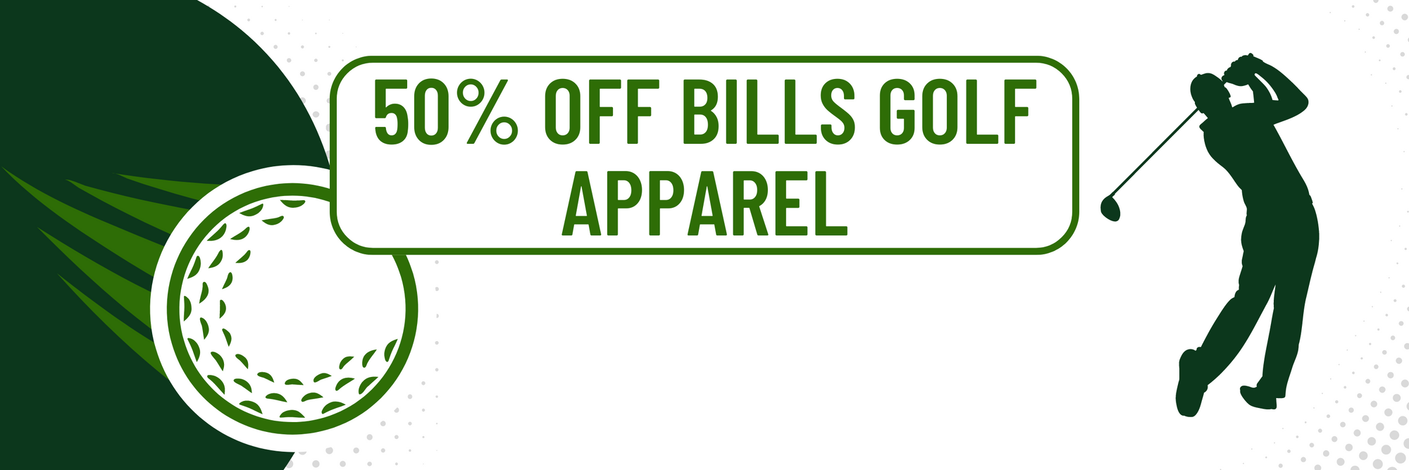 50% off bills golf apparel graphic