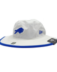 Youth New Era Buffalo Bills 2025 Training Camp White & Royal Bucket Hat