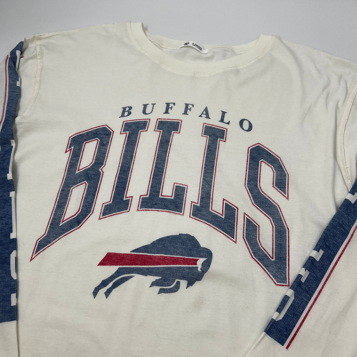 47 Women's Buffalo Bills Color Block Bonita Sandstone Crew