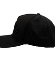 All Black Performance Rope "Buffalo" Hat