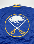 Buffalo Sabres Royal Satin Varsity Snap Up Starter Jacket