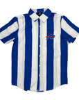 Buffalo Bills Royal & White Nautical Stripe Button Up