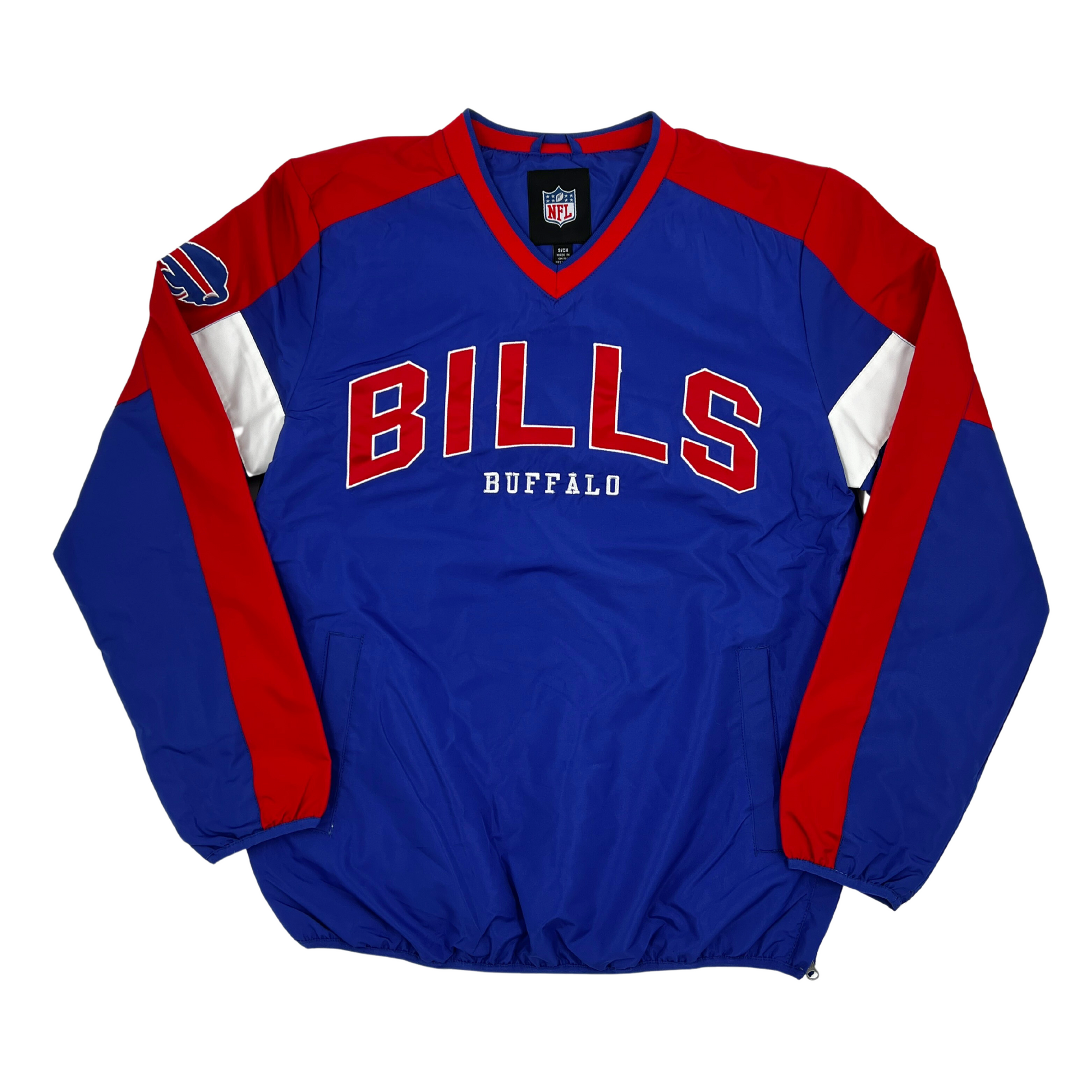Buffalo Bills Royal, Red, &amp; White V-Neck Pullover