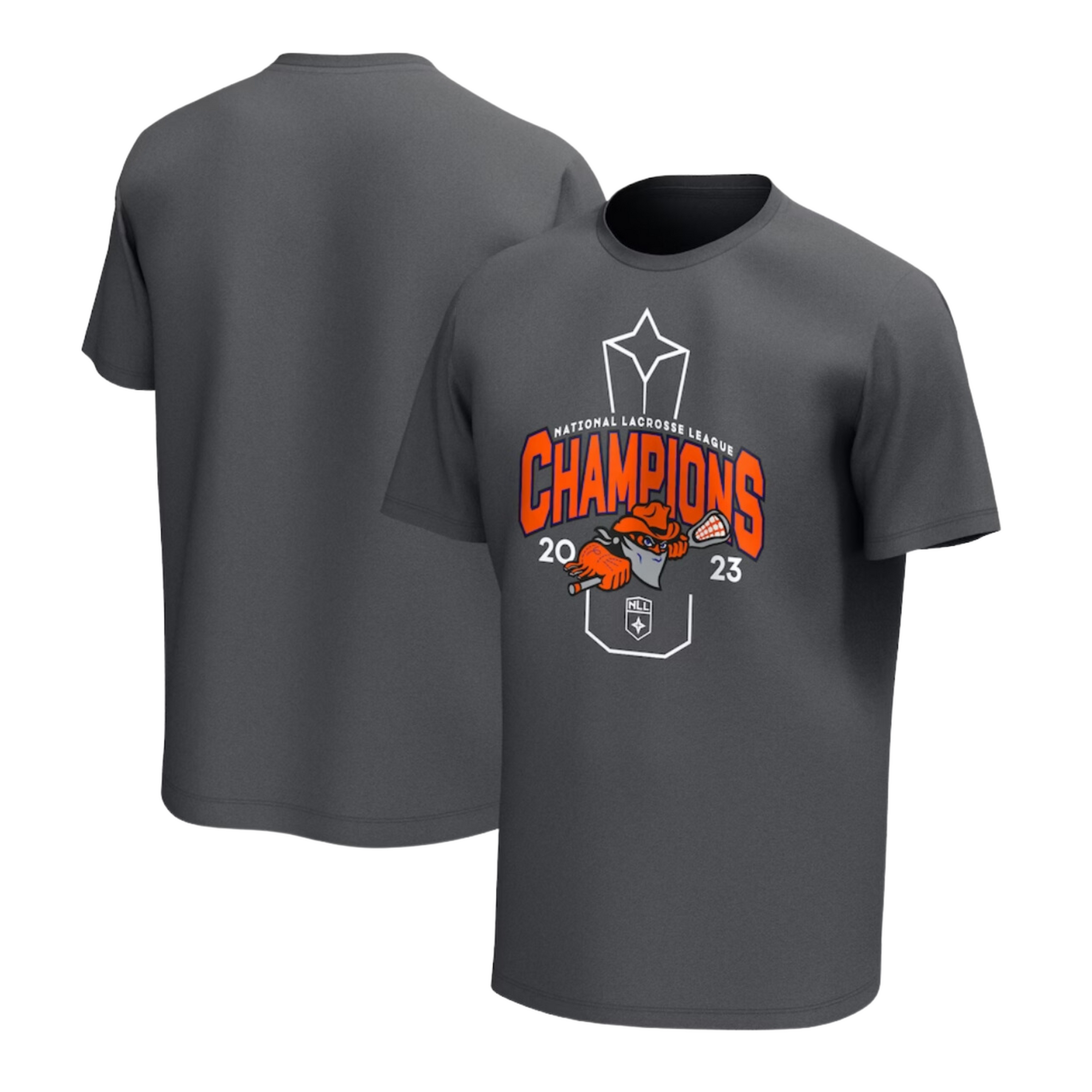 Buffalo Bandits Charcoal 2023 NLL Cup Champions T-Shirt