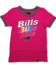 Girls New Era Buffalo Bills Repeat With Primary Logo Pink Shirt