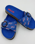 Women's Buffalo Bills Royal Cork Buckle Slide