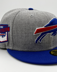 New Era Buffalo Bills Primary Logo Heather Gray Fitted Hat